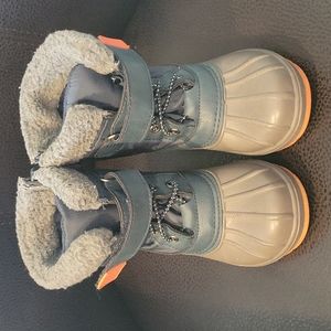 Cat & Jack Navy and Gray Kids Boots